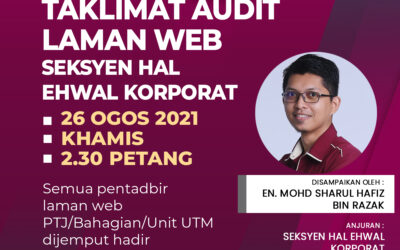 taklimat audit laman web