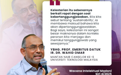 wacana intelektual Madani Siri 4/2025 – YBhg. Prof. Emeritus Datuk Ir. Dr. Wahid Omar